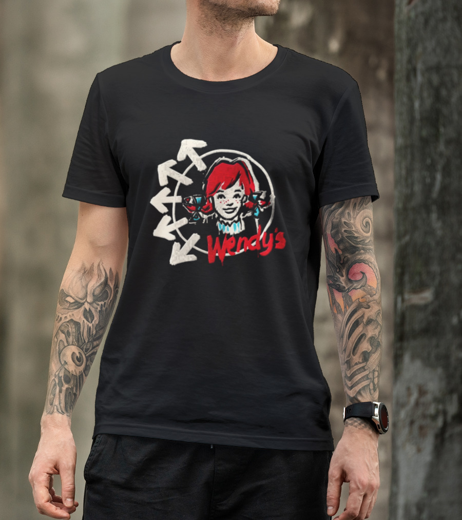 Wendy's Songs To Listen To In A Parking Lot Two Sided Bow Arrows T-Shirt