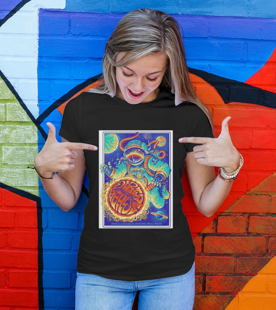Dip Heads Astronaut Space Art August 23 2026 Houston TX Cynthia Woods Mitchell Pavilion T-Shirt