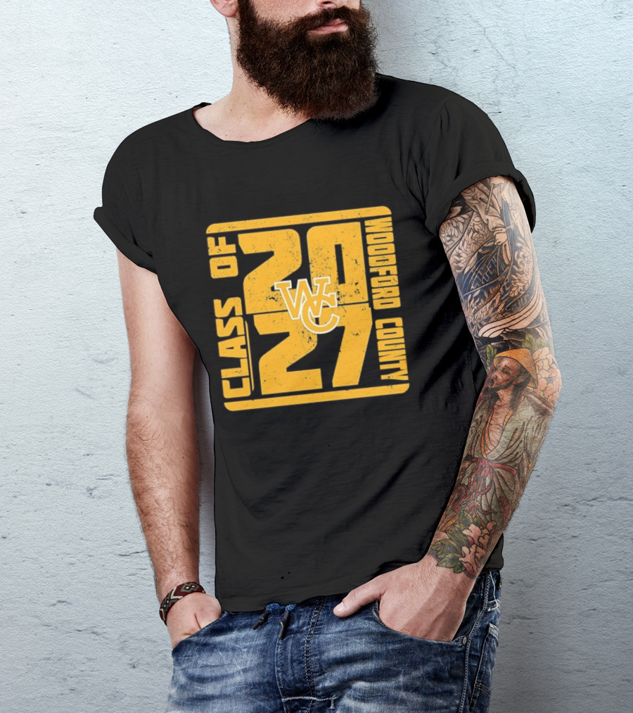 Distressed WC Class Of 2027 Woodford County T-Shirt