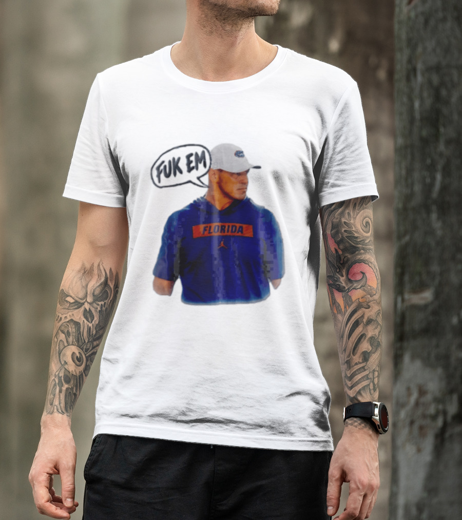 FLORIDA Coach Billy Napier Fuk Em Speech Bubble T-Shirt