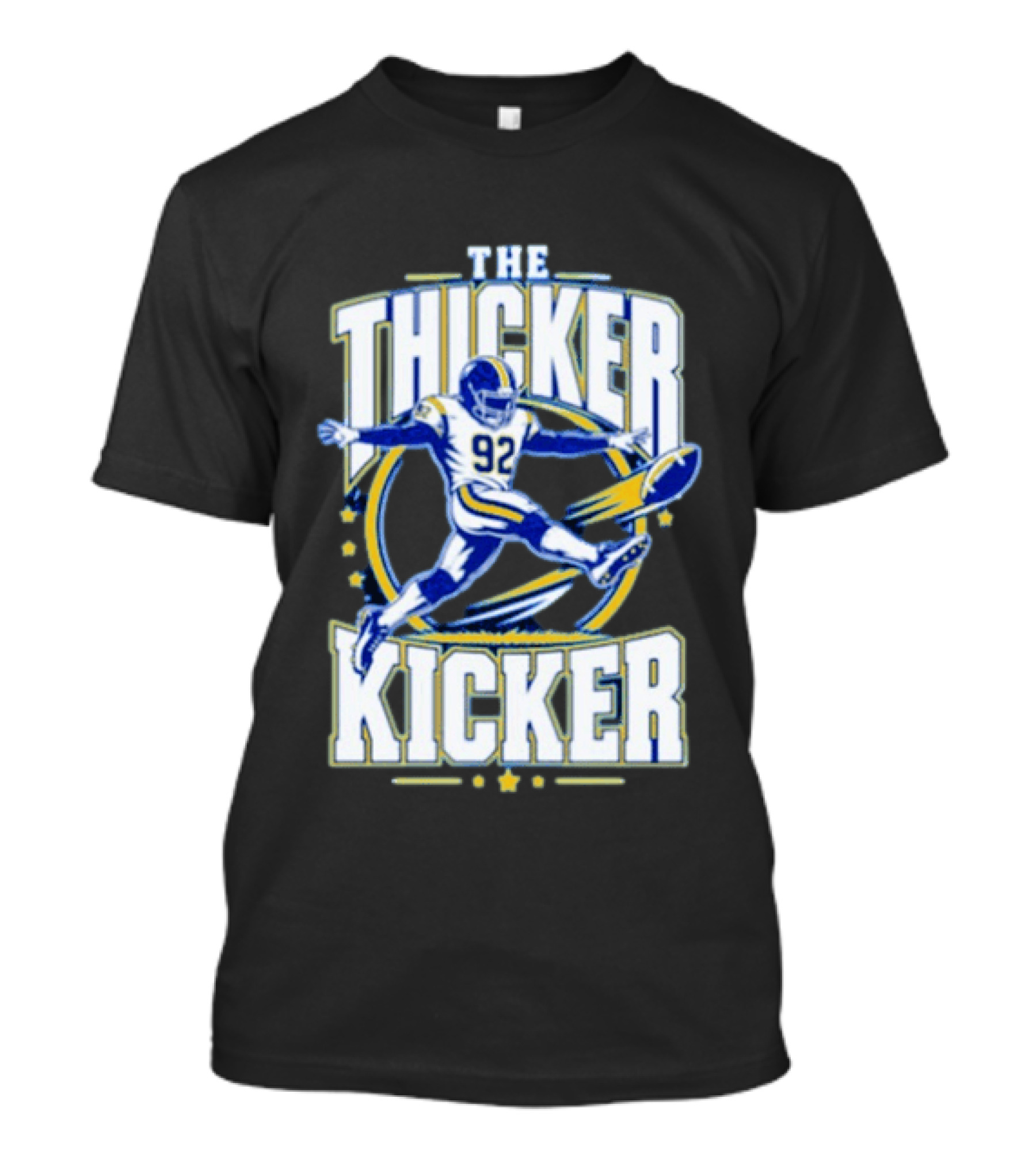 Harrison Mevis The Thiccer Kicker LA Rams #92 Football T-Shirt