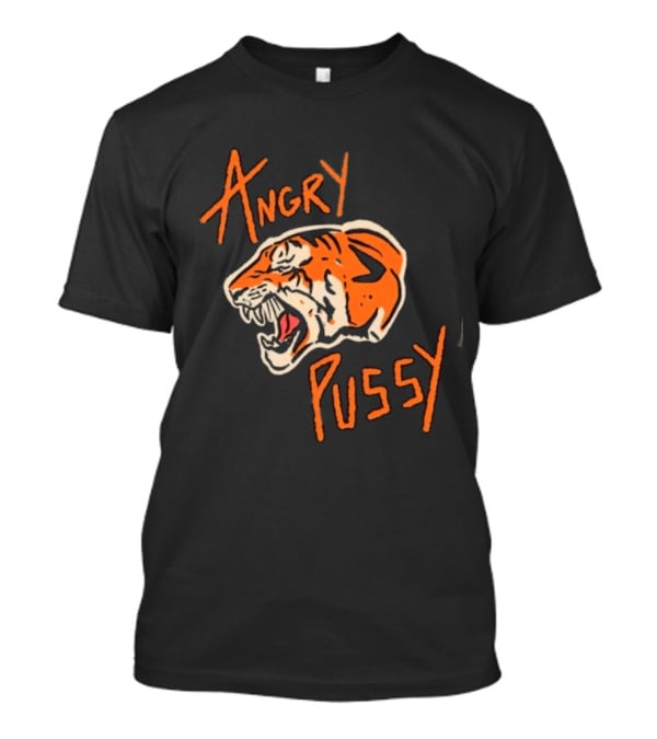 Angry Pussy Fierce Tiger Wild Cat Animal Predator T-Shirt