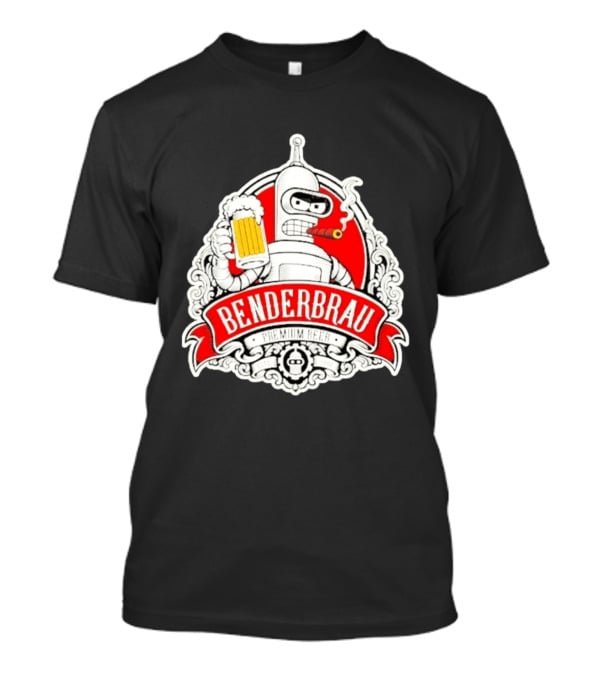 Benderbrau Premium Beer Futurama Bender T-Shirt