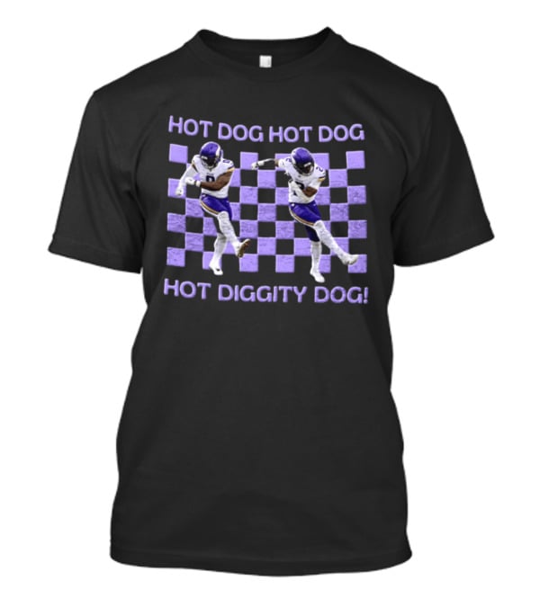 Hot Dog Hot Dog Hot Diggity Dog Minnesota Vikings Dance Isaiah Rodgers T-Shirt