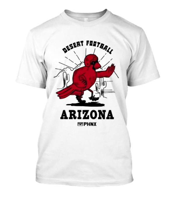 Arizona Desert Football PHNX Bird Cactus Sports T-Shirt