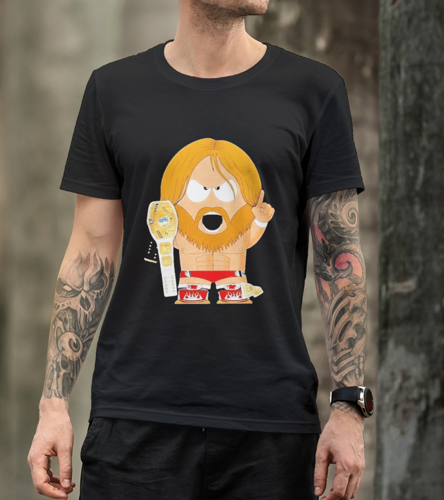 Daniel Bryan Parody Cartoon WWE Champion Belt T-Shirt