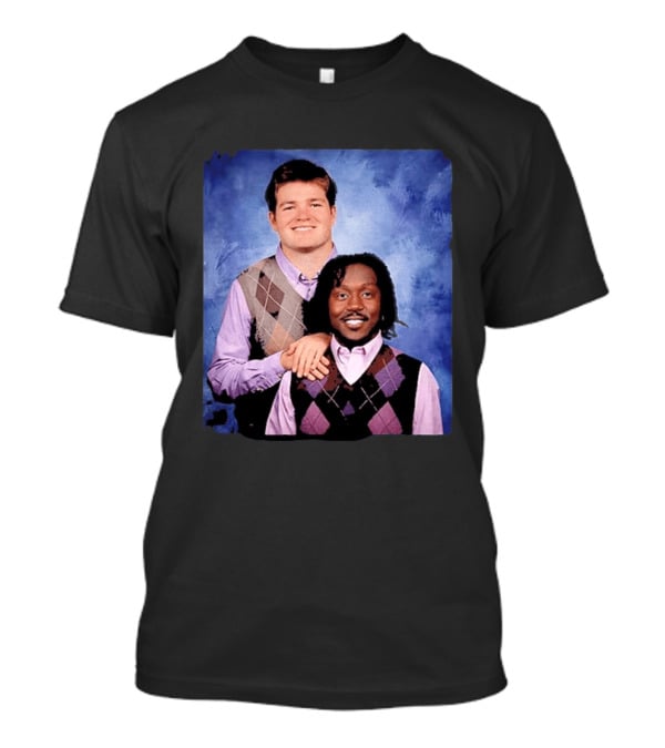 Drake Maye AJ Brown Step Brothers Movie T-Shirt