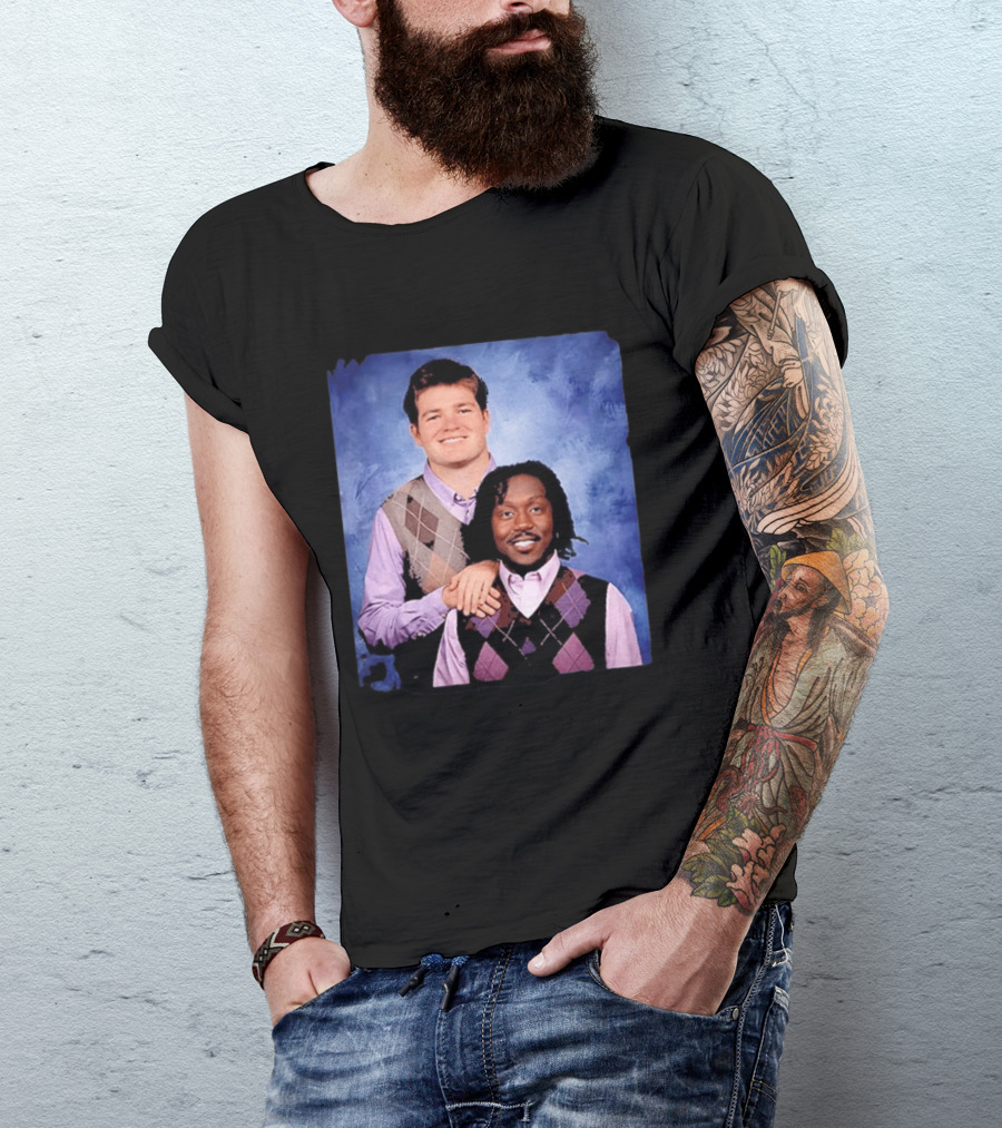 Drake Maye AJ Brown Step Brothers Movie T-Shirt