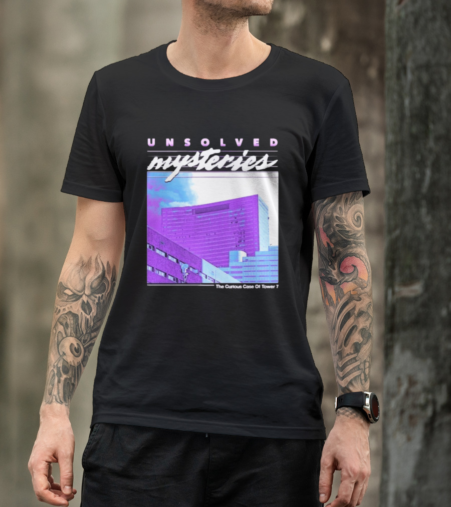 Unsolved Mysteries The Curious Case Of Tower 7 Retro Building T-Shirt