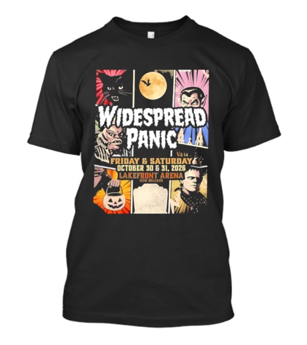 Widespread Panic Halloween Weekend October 30 & 31 2026 Lakefront Arena Event T-Shirt