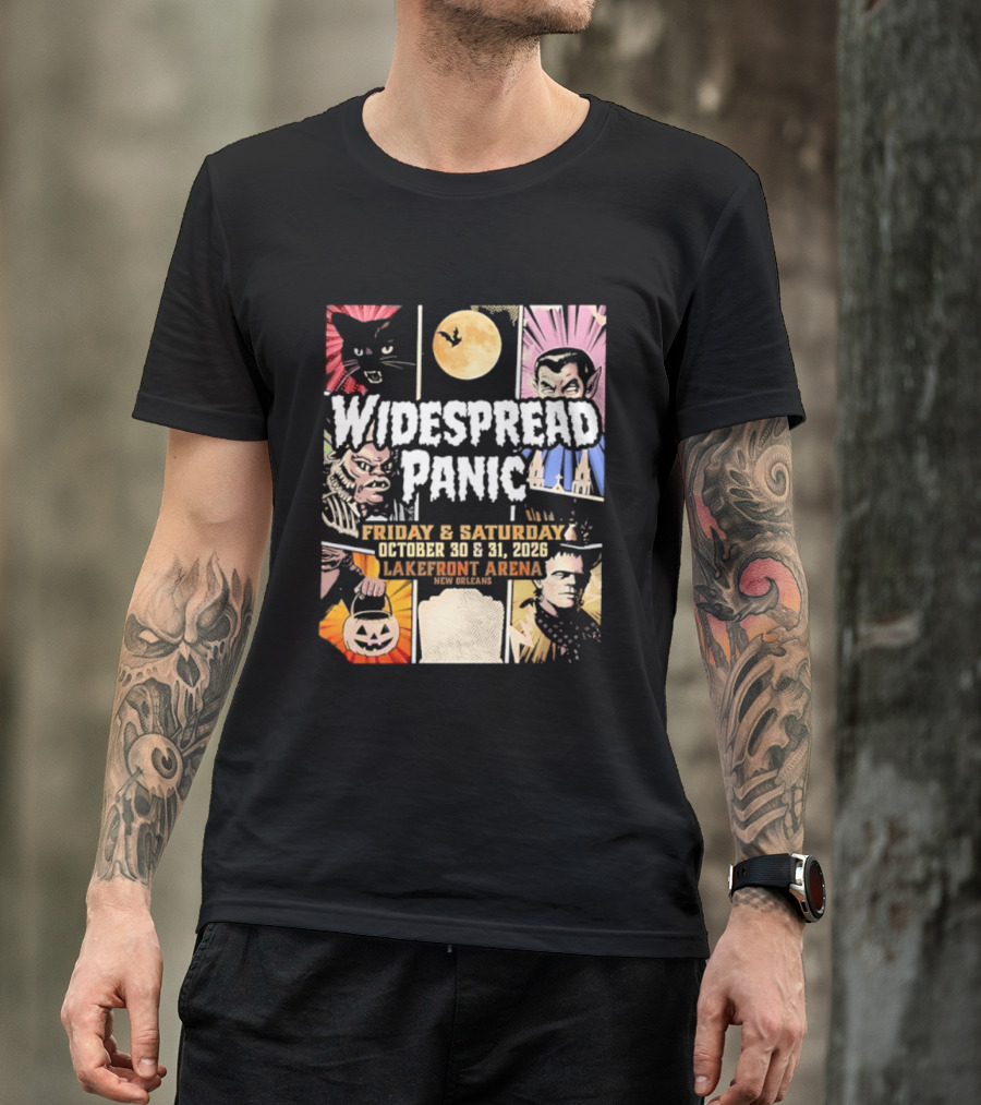 Widespread Panic Halloween Weekend October 30 & 31 2026 Lakefront Arena Event T-Shirt