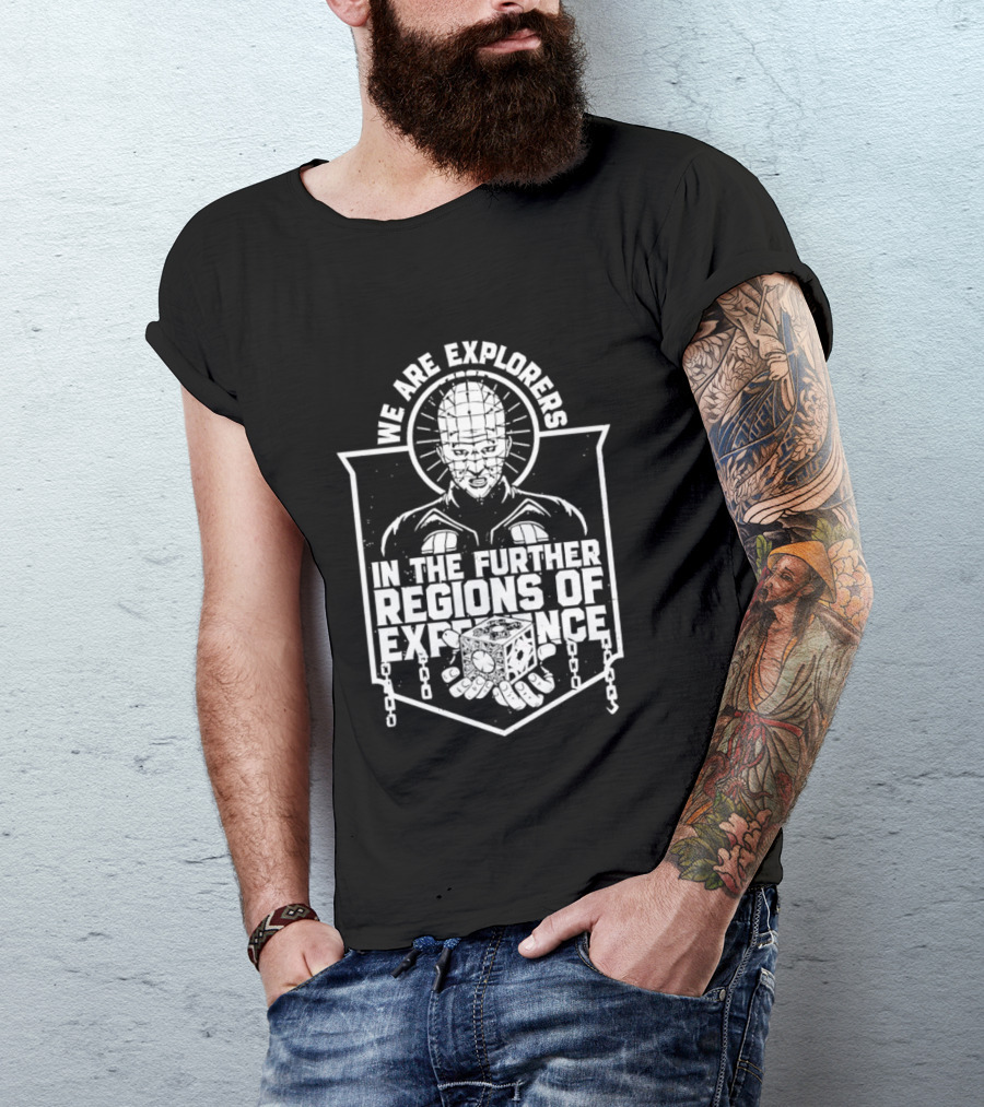 We Are Explorers Pinhead Further Regions Of Experience Chains T-Shirt