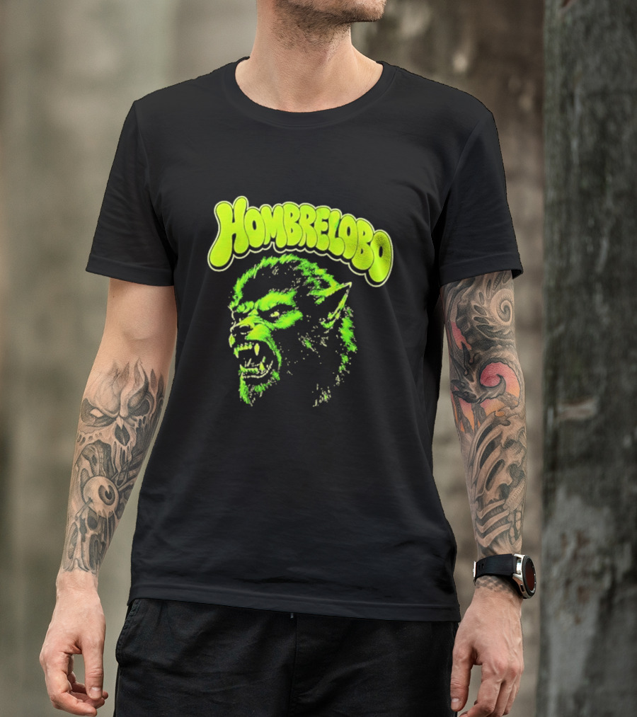 Hombrelobo Werewolf Neon Green Horror T-Shirt