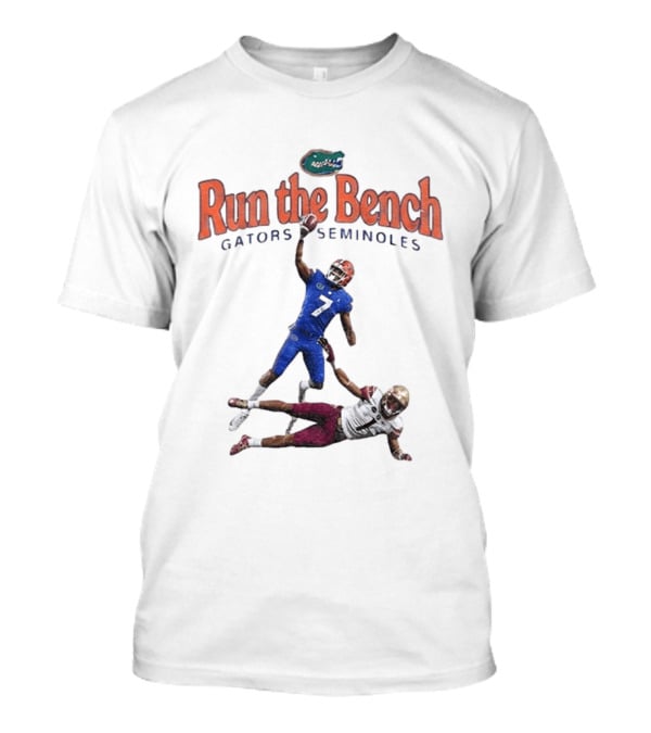 Run The Bench Gators Seminoles Football Rivalry T-Shirt