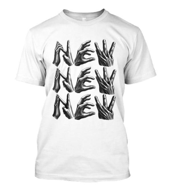 New Hand Sign Finger Spelling 3D Gesture Language T-Shirt