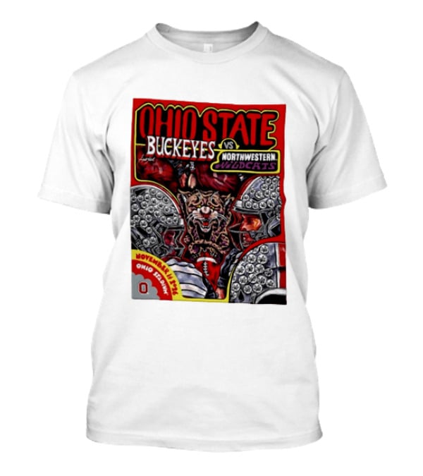 Ohio State Buckeyes Vs Northwestern Wildcats 2026 November Rivalry Ohio Stadium T-Shirt