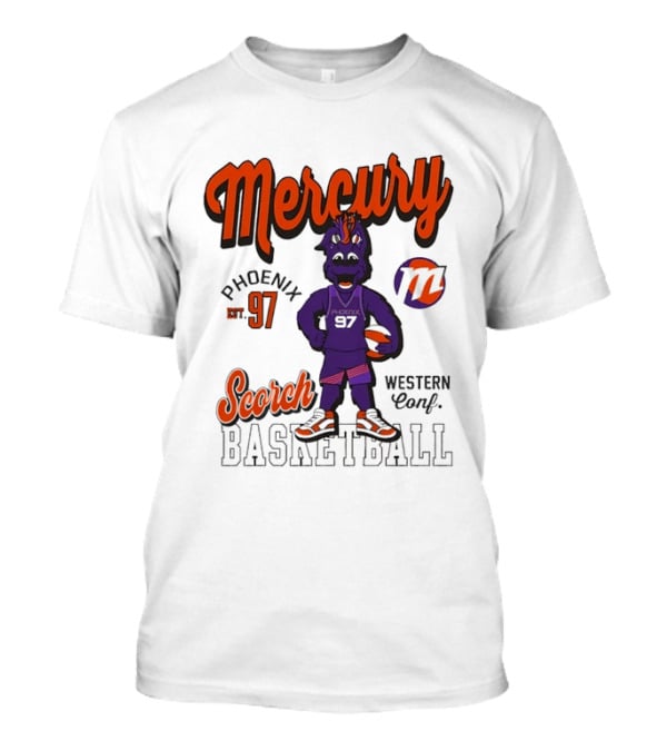Mercury Phoenix 97 Scorch Western Conf Basketball T-Shirt