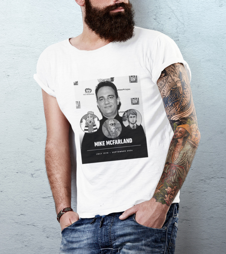 Mike McFarland July 1970 September 2026 Dragon Ball One Piece Attack On Titan Funimation Toei Animation Memorial T-Shirt