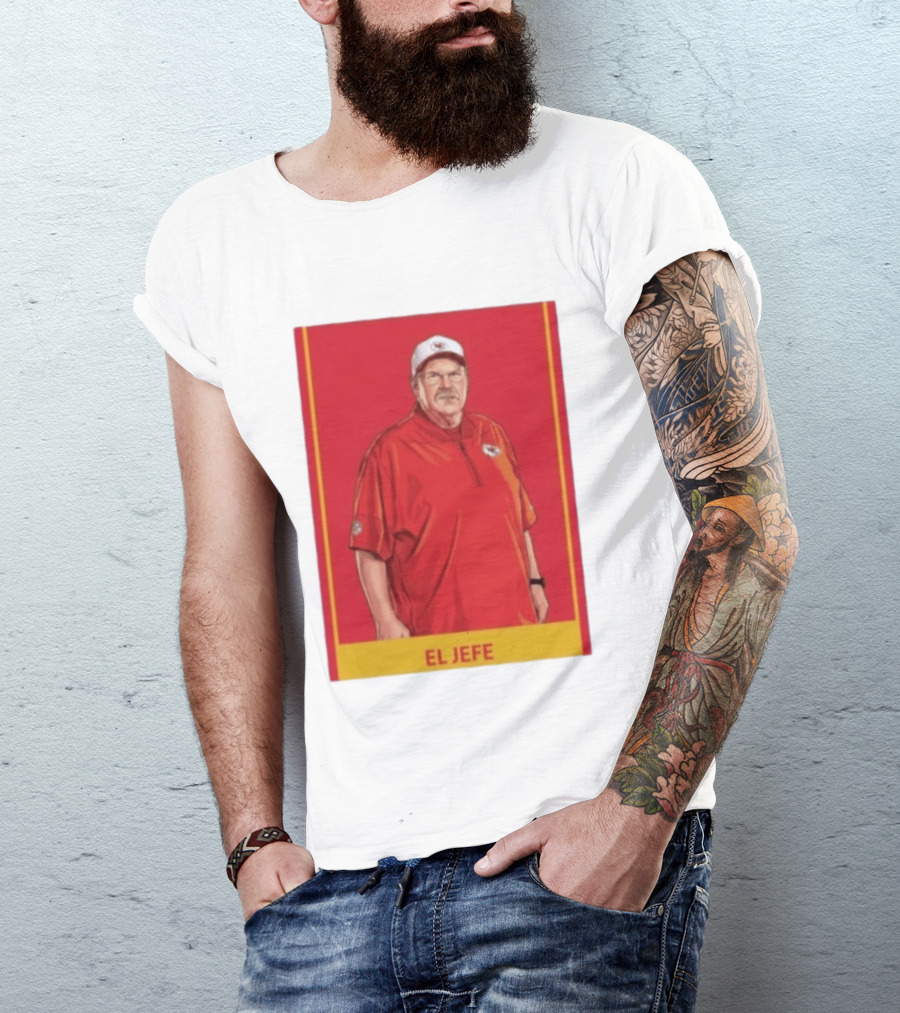 Andy Reid El Jefe Kansas City Chiefs Coach Red Chiefs T-Shirt