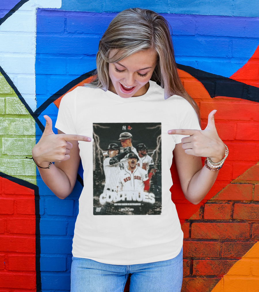 Boston Red Sox Vs New York Yankees 2026 Wildcard Rivalry Continues T-Shirt