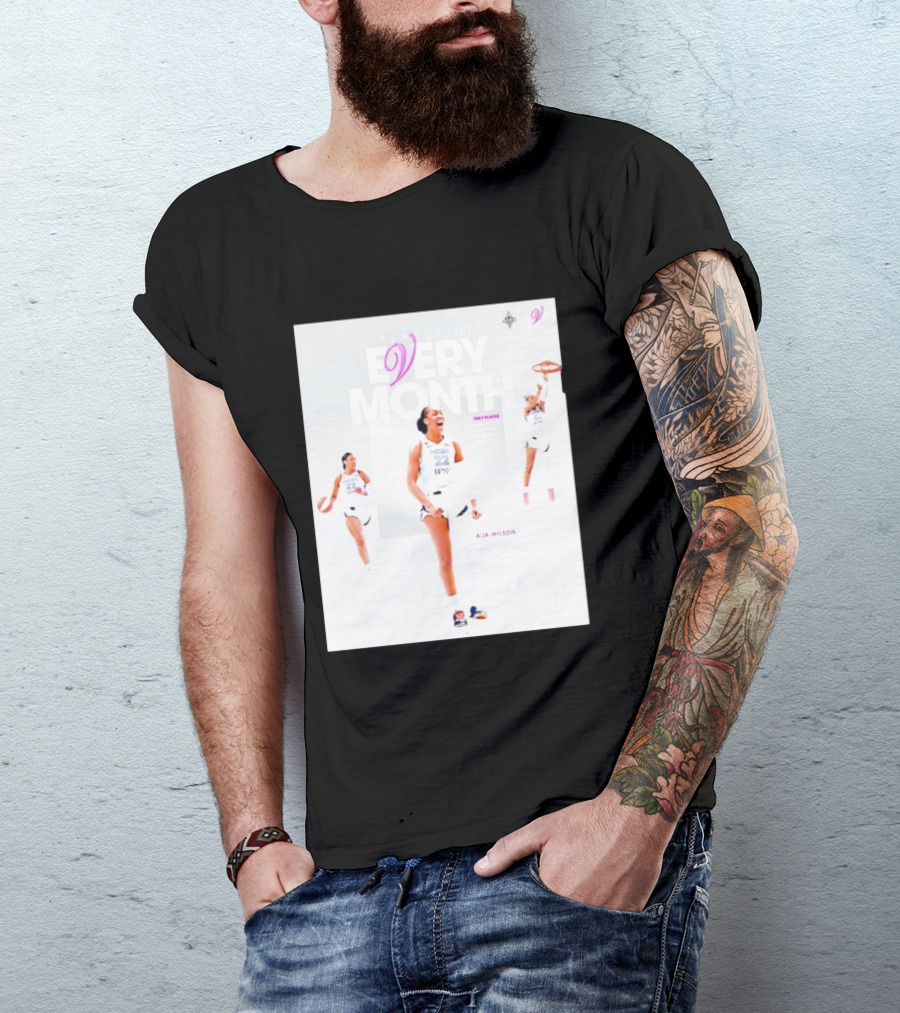 A'ja Wilson Las Vegas Aces Player Of Every Month Basketball Star T-Shirt