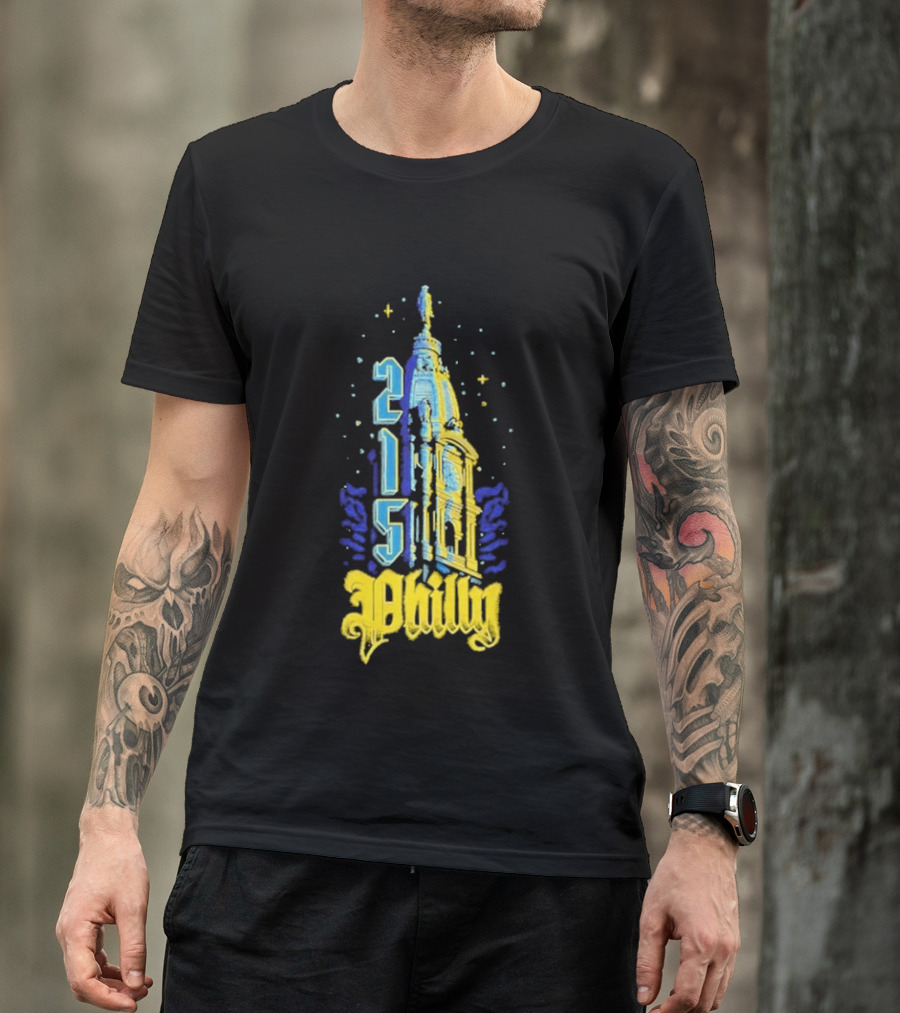 Philly 215 Philadelphia City Connect William Penn Tower T-Shirt