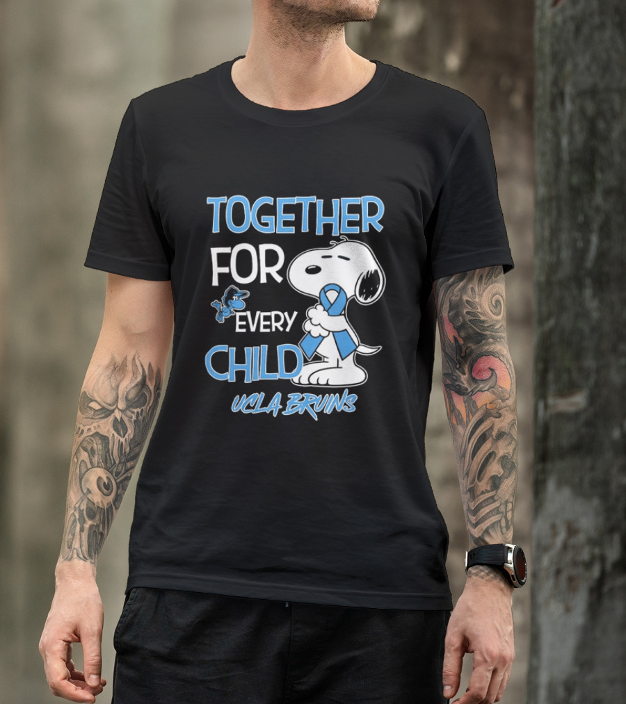 TOGETHER FOR EVERY CHILD Snoopy UCLA Bruins T-Shirt