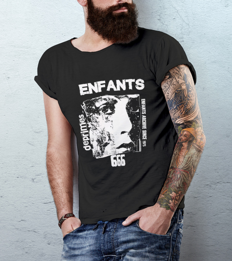 Enfants Deprimes Archive Since 1975 Face 666 T-Shirt