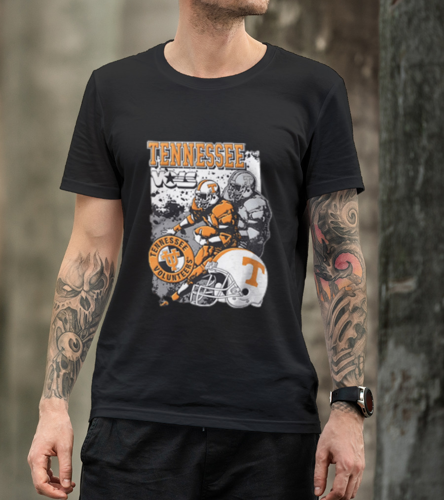 Tennessee Volunteers Football Helmet NCAA Team Players And Stars T-Shirt