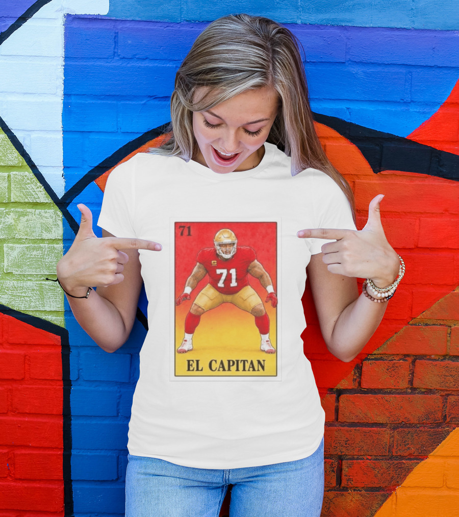 San Francisco 49ers 71 El Capitan Loteria Card NFL Football T-Shirt