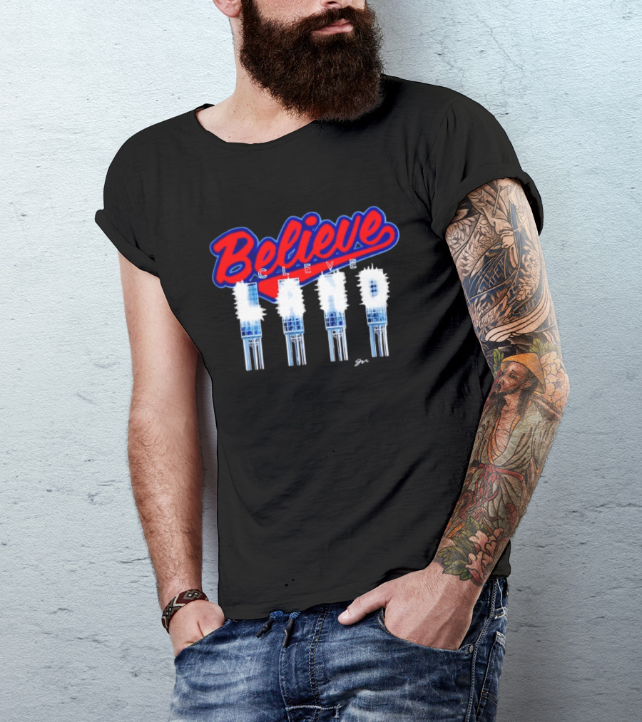 Believe Cleveland Ohio City Lights Sports T-Shirt