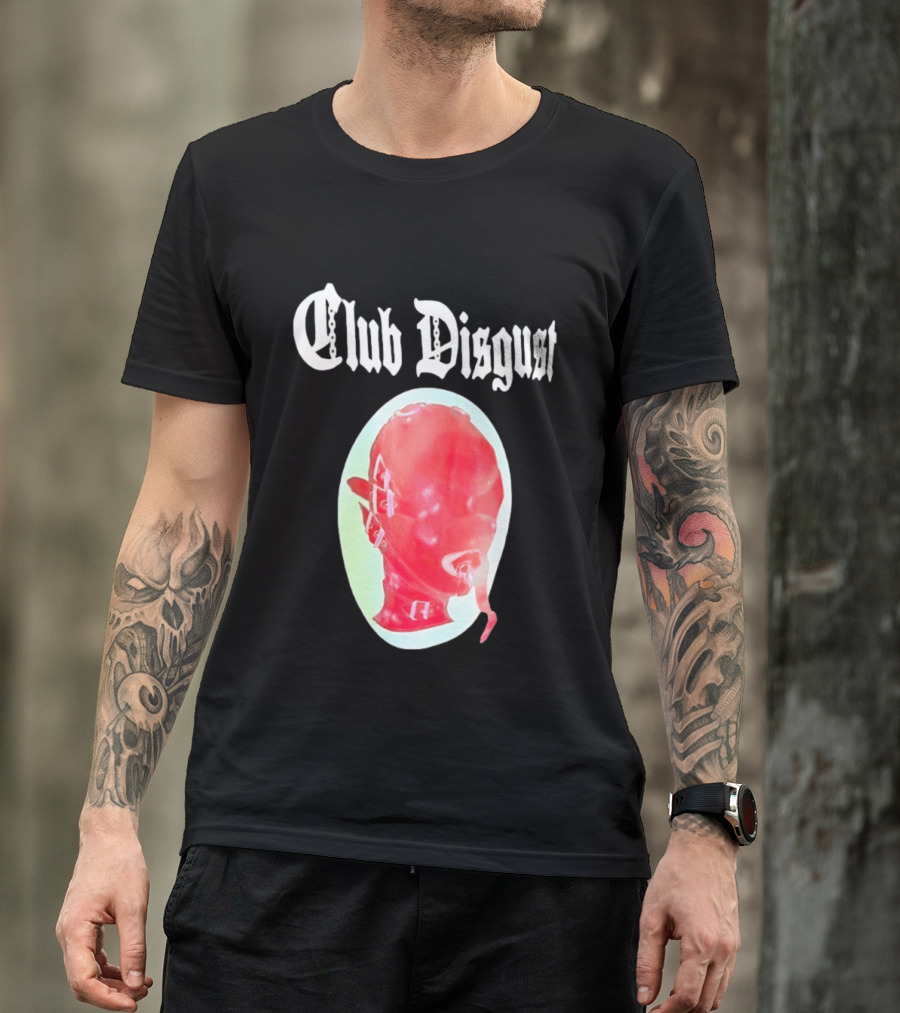 Club Disgust Red Mask Fetish Aesthetic Goth Fashion T-Shirt