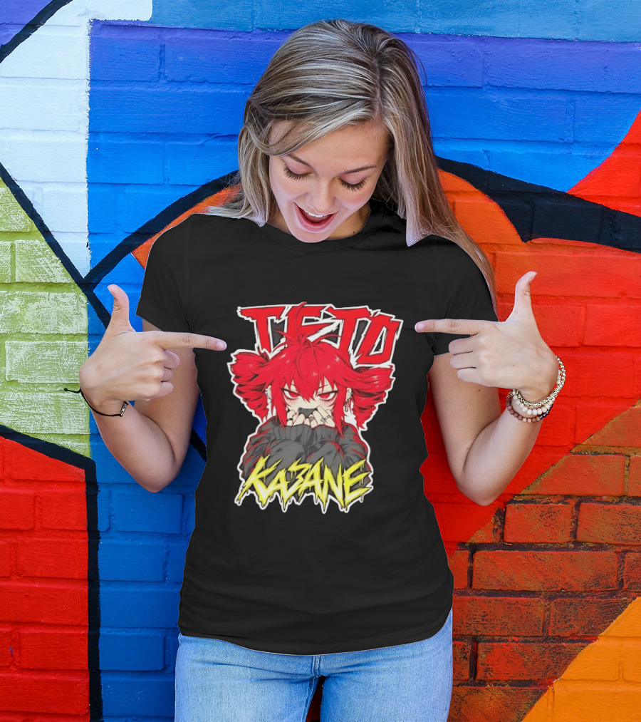 Teto Kasane Vocaloid Anime Manga Character Fan T-Shirt