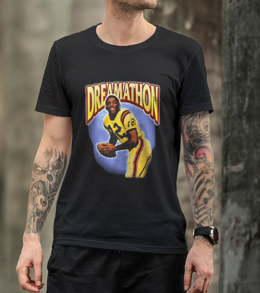 Doug Williams Dreamathon Black Knights 12 Throwing Football T-Shirt