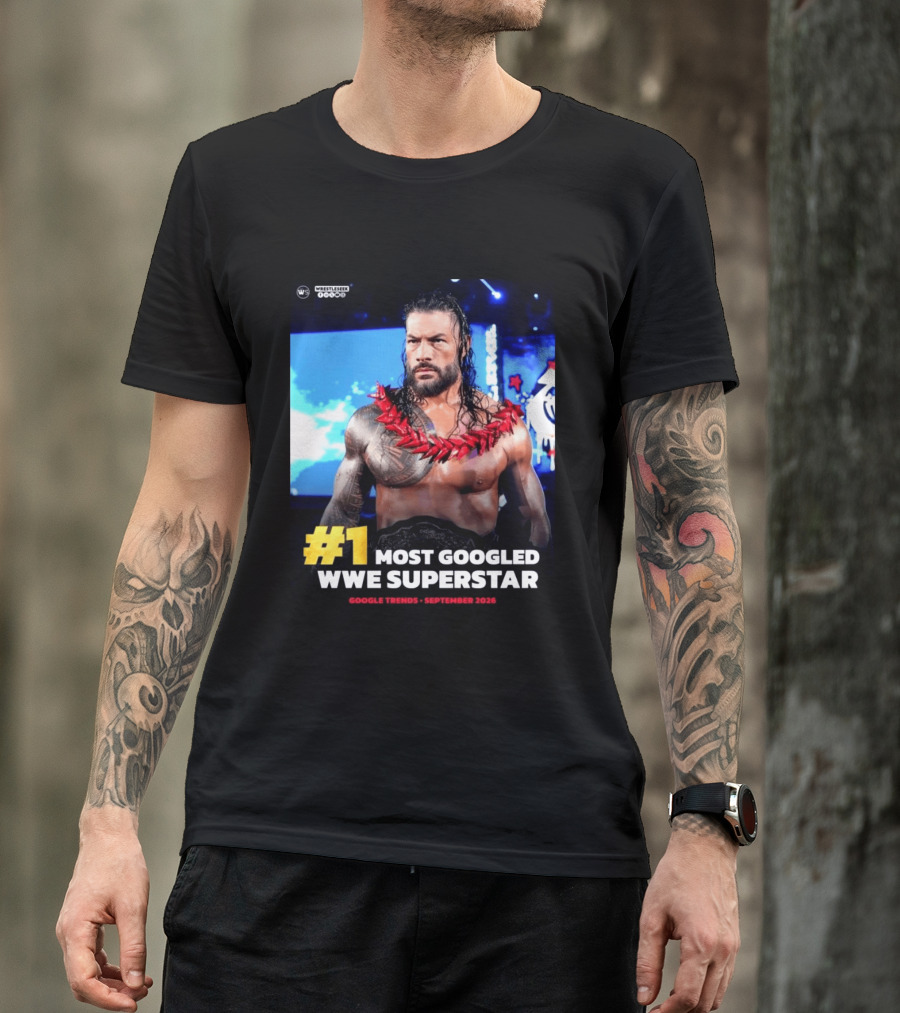 #1 Most Googled WWE Superstar Google Trends September 2026 T-Shirt