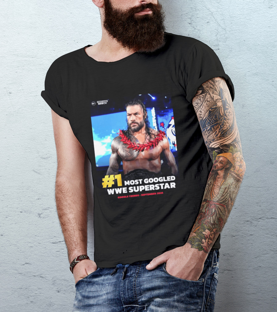 #1 Most Googled WWE Superstar Google Trends September 2026 T-Shirt