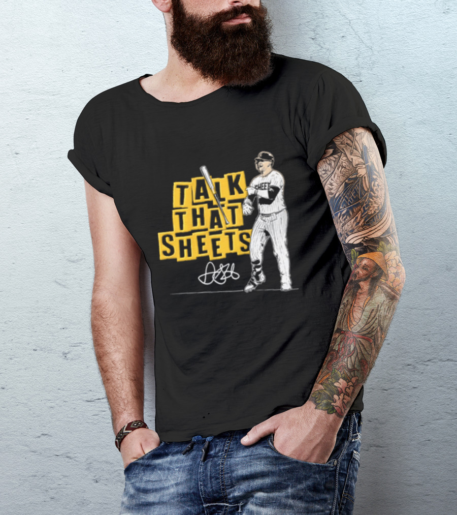 San Diego Padres Fernando Tatis Jr Talk That Sheets Baseball Player Batting Pose 23 T-Shirt