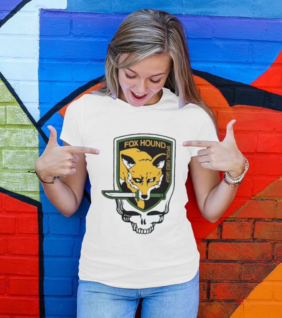 Fox Hound Special Force Group Grateful Dead Steal Your Face Patch T-Shirt
