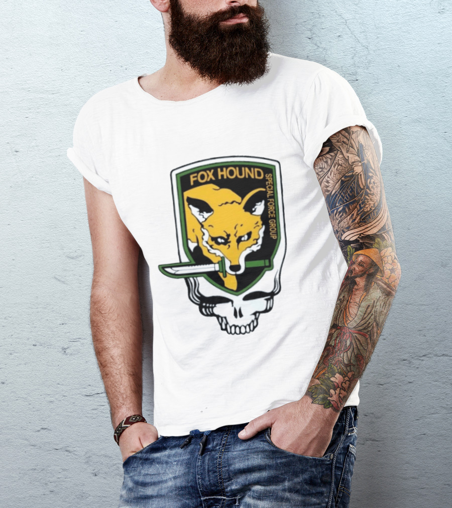 Fox Hound Special Force Group Grateful Dead Steal Your Face Patch T-Shirt