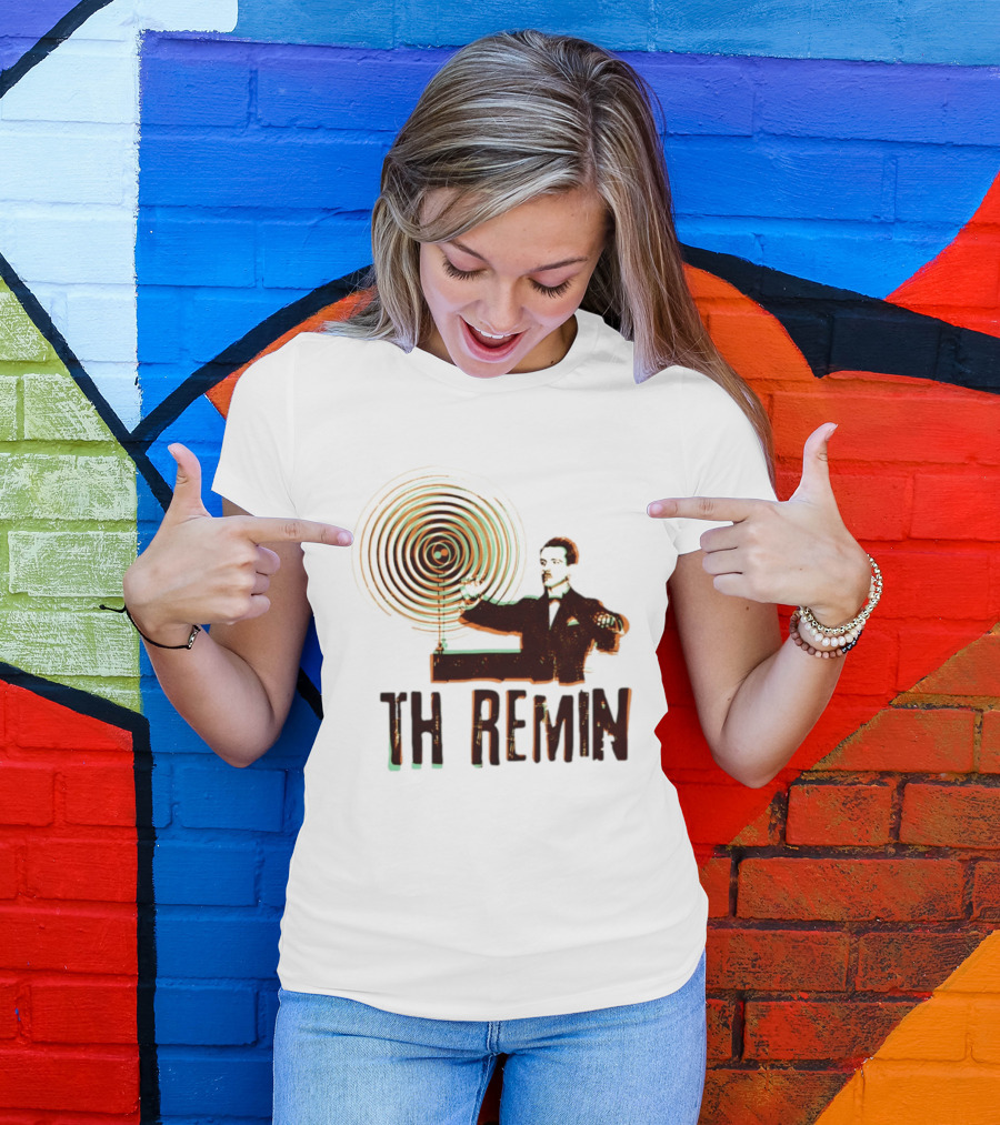 Theremin Electronic Music Leon Theremin Playing Instrument T-Shirt