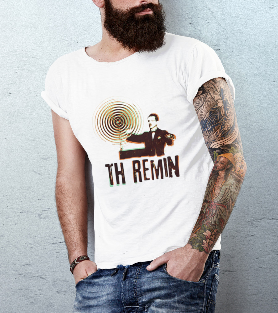 Theremin Electronic Music Leon Theremin Playing Instrument T-Shirt
