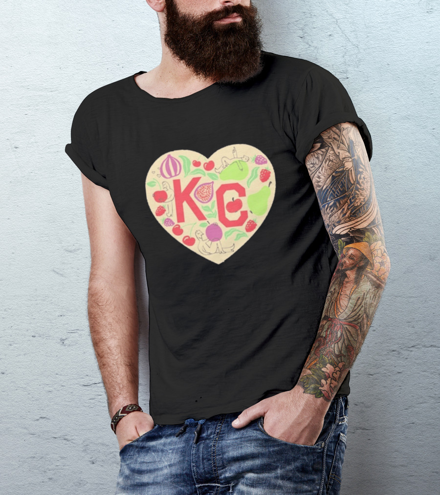 KC Heart Fruits And Figures Kansas City Giving Grove T-Shirt