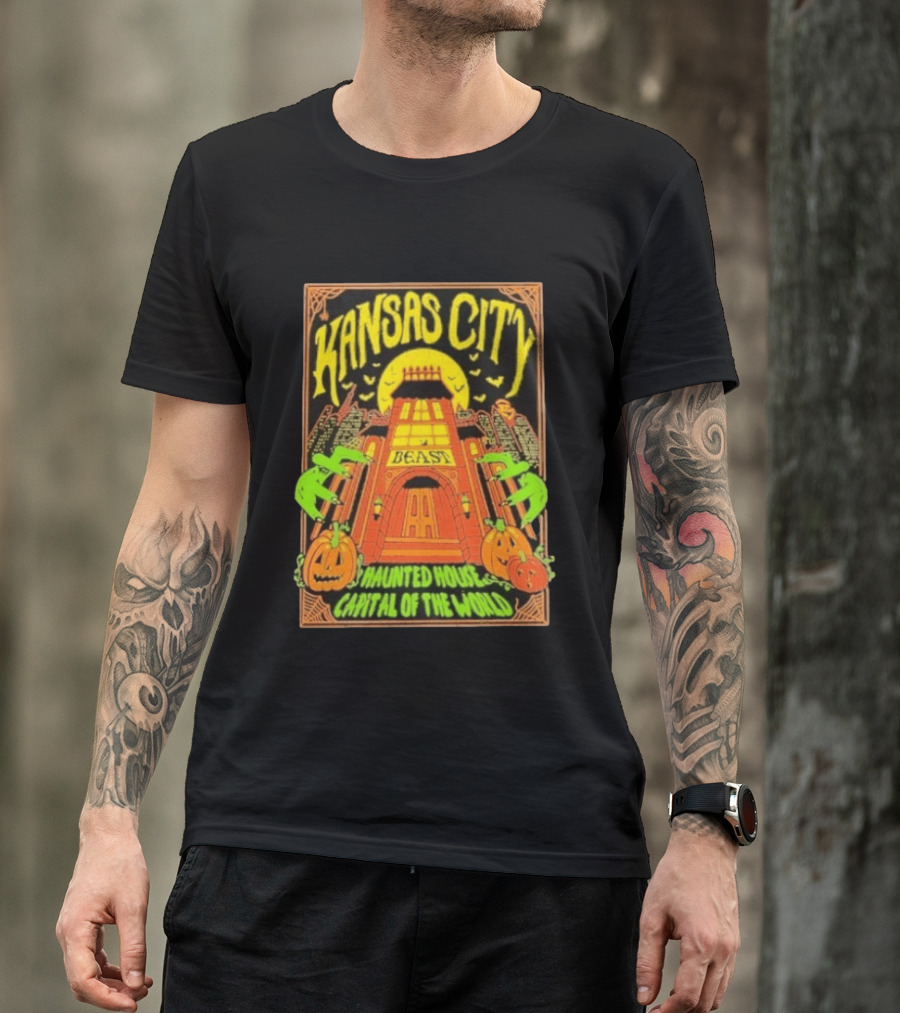 Kansas City Beast Haunted House Capital Of The World Halloween T-Shirt