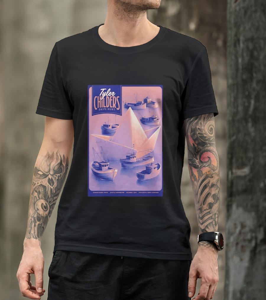 Tyler Childers Snipe Hunt Climate Pledge Arena Seattle Washington October 3 2026 With Special Guest Vermescal T-Shirt