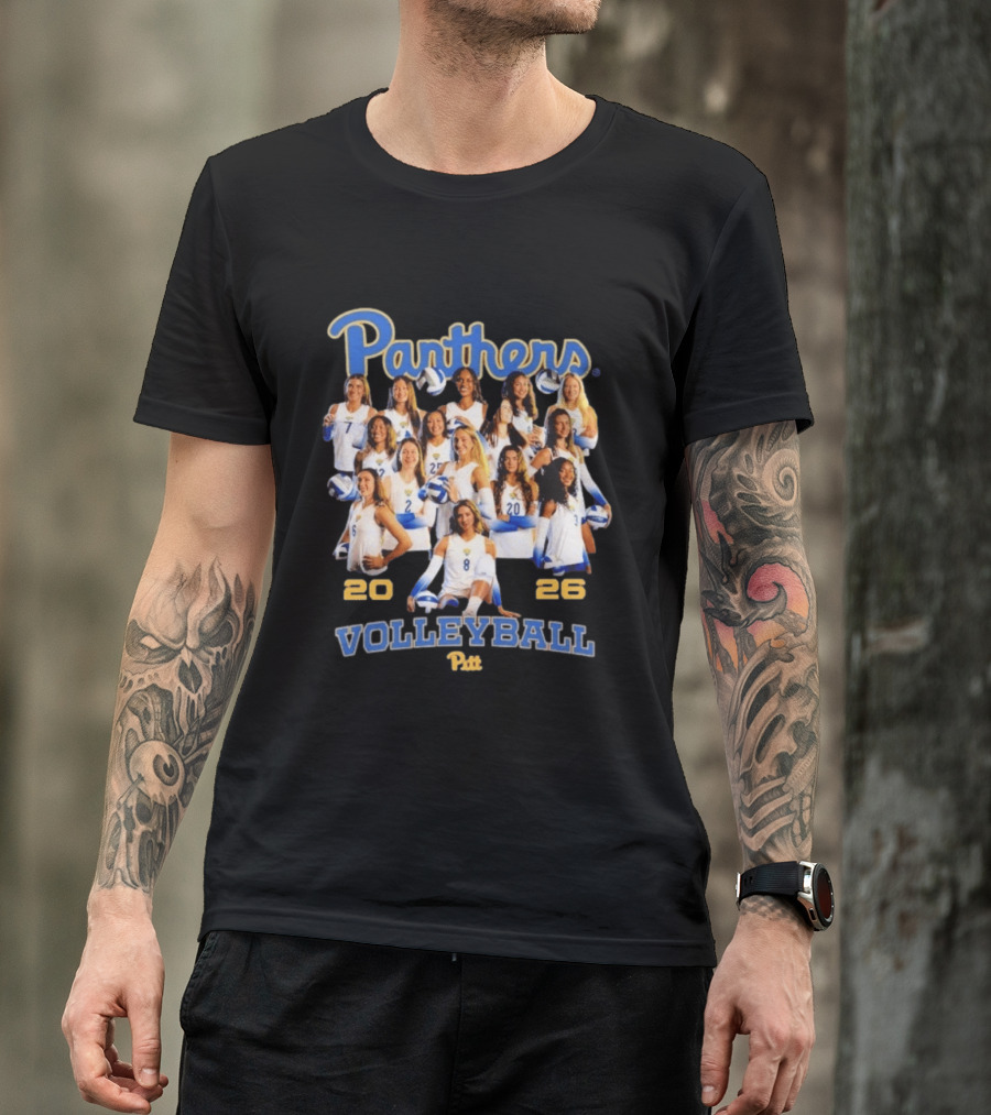 Panthers Pitt Volleyball 2026 Women's Team T-Shirt