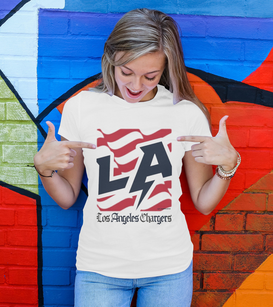 Los Angeles Chargers LA Football Bold Team Spirit T-Shirt