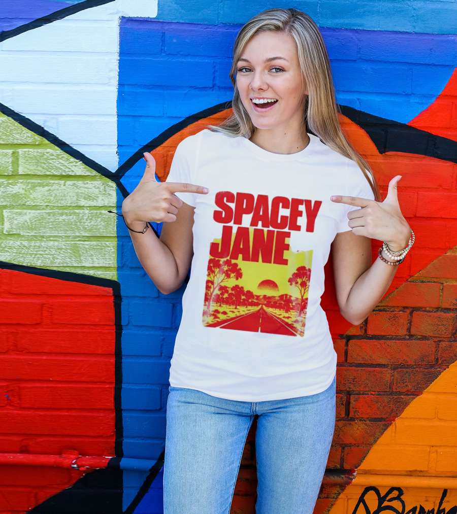 Spacey Jane Live Tour Australian Outback Sunset Scene T-Shirt