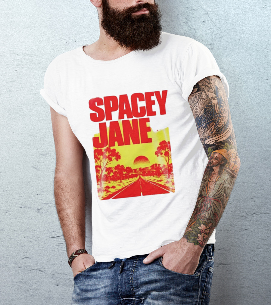 Spacey Jane Live Tour Australian Outback Sunset Scene T-Shirt