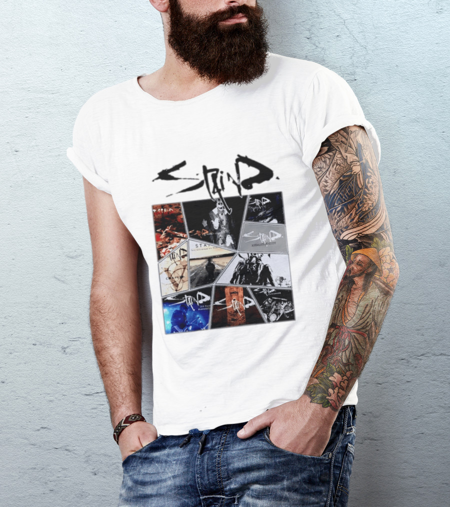 Staind Album Covers Collection Alternative Metal Band T-Shirt