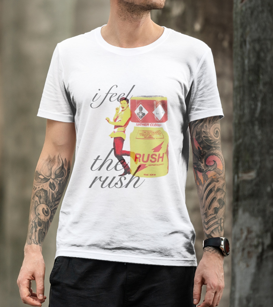 I Feel The Rush Leather Cleaner Chris Colfer T-Shirt
